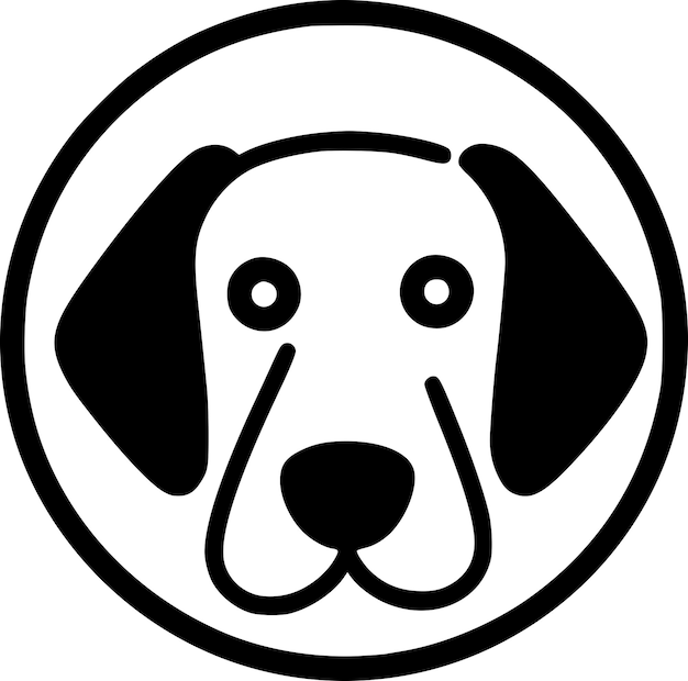 Vector ilustración vectorial de logotipo de perro de alta calidad ideal para gráficos de camisetas