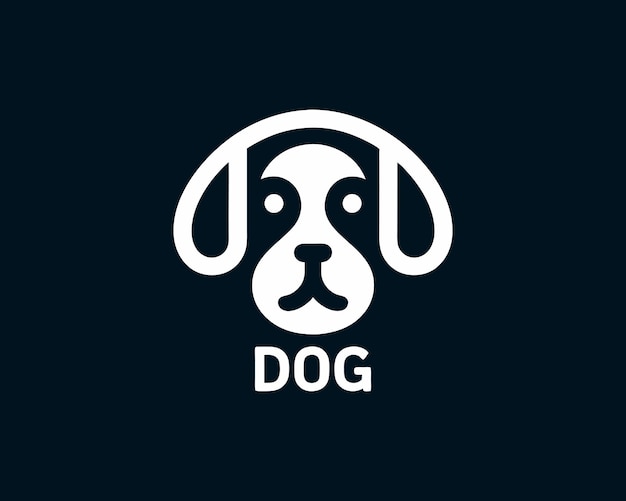 Ilustración vectorial del logotipo del perro
