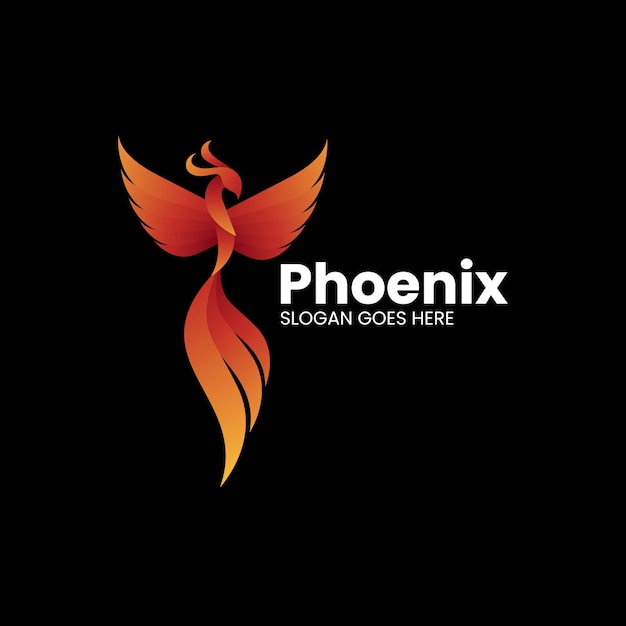 Ilustración vectorial del logotipo Phoenix Gradiente Estilo de colores