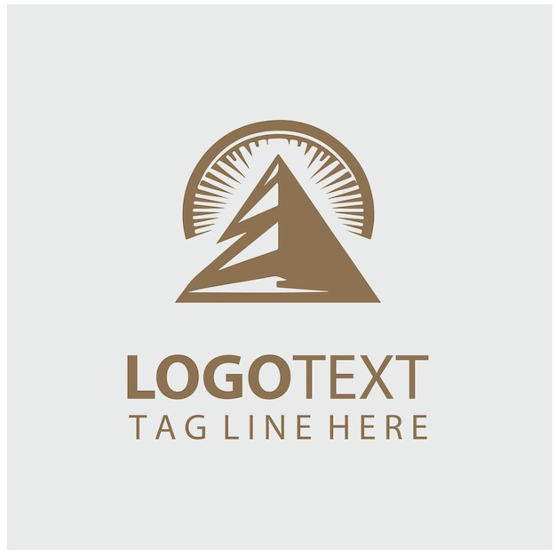 Ilustración vectorial del logotipo de la pirámide
