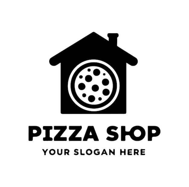 Ilustración vectorial del logotipo de la pizzería