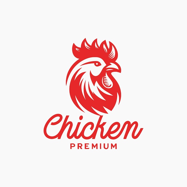 Ilustración vectorial del logotipo del pollo