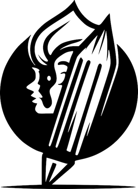 Ilustración vectorial de logotipo retro minimalista y plano