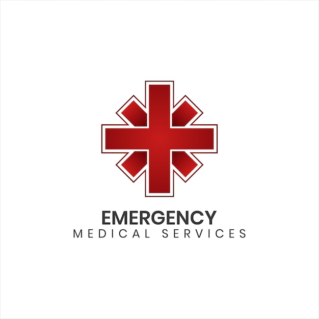 Ilustración vectorial del logotipo de los Servicios Médicos de Emergencia