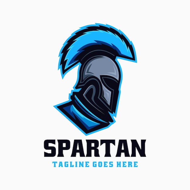 Ilustración vectorial del logotipo Spartan E Sport y estilo deportivo