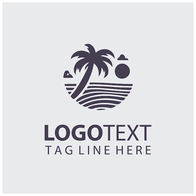 Ilustración vectorial del logotipo de surf