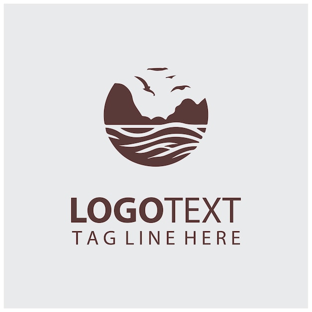 Ilustración vectorial del logotipo de surf