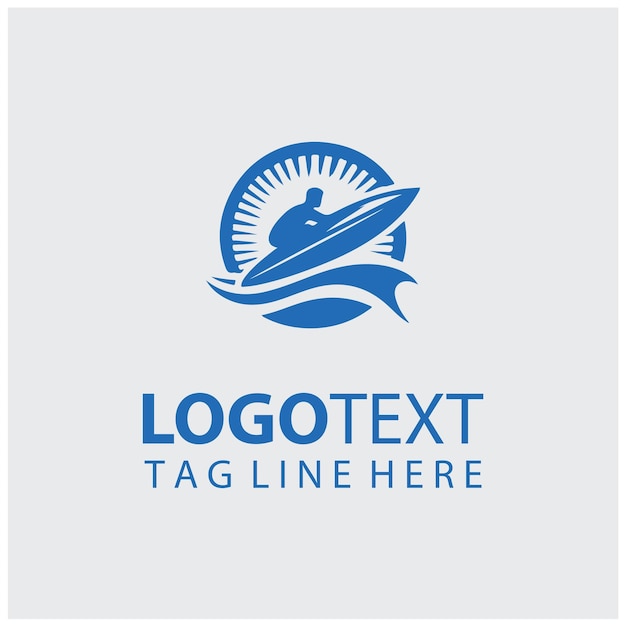 Ilustración vectorial del logotipo de surf