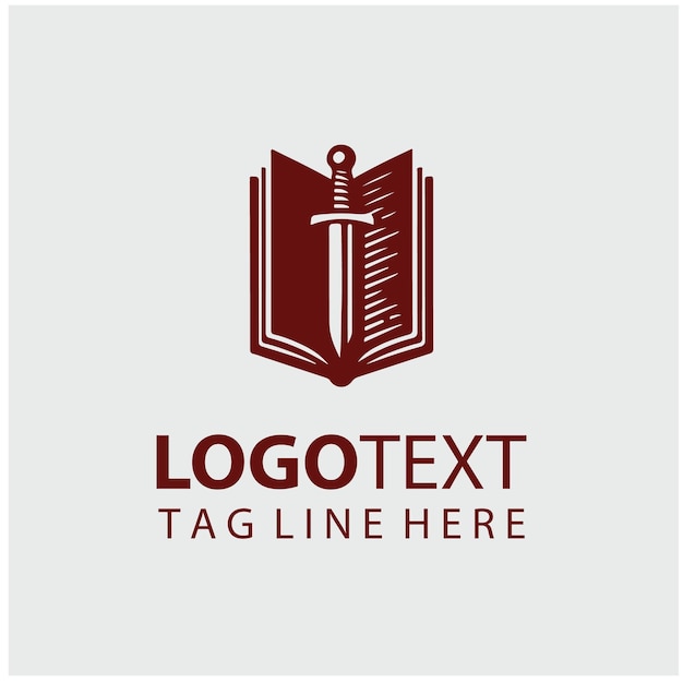 Ilustración vectorial del logotipo de Sword Book