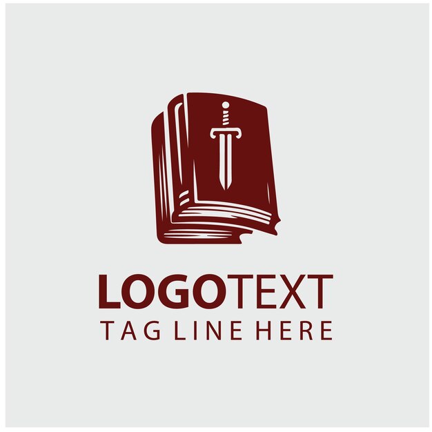 Ilustración vectorial del logotipo de Sword Book