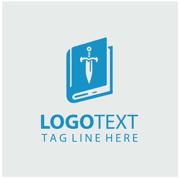 Ilustración vectorial del logotipo de Sword Book