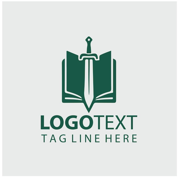 Ilustración vectorial del logotipo de Sword Book