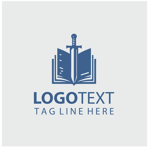 Ilustración vectorial del logotipo de Sword Book