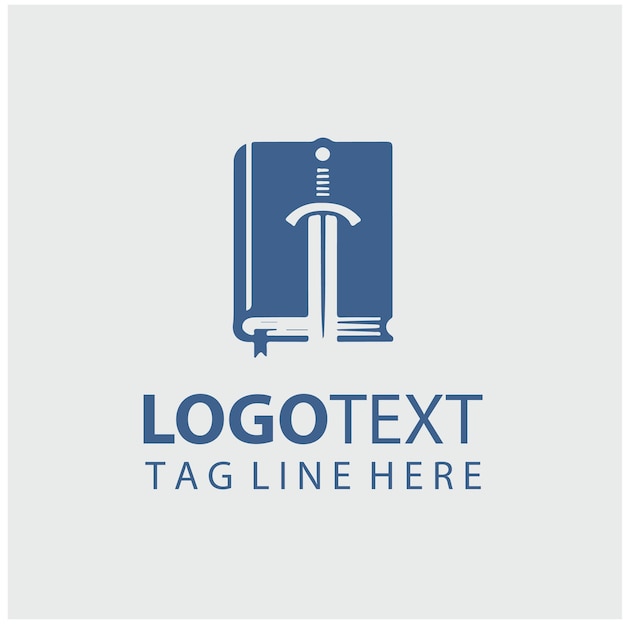 Ilustración vectorial del logotipo de Sword Book