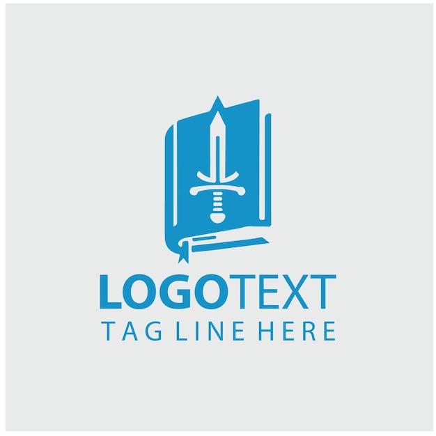 Ilustración vectorial del logotipo de Sword Book