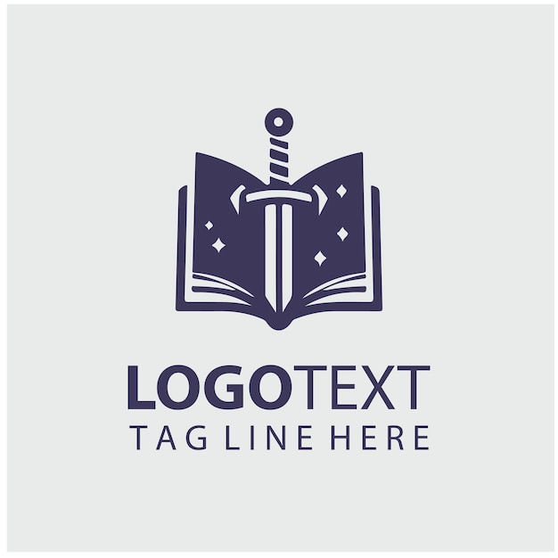 Ilustración vectorial del logotipo de Sword Book