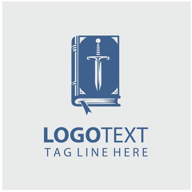 Ilustración vectorial del logotipo de Sword Book