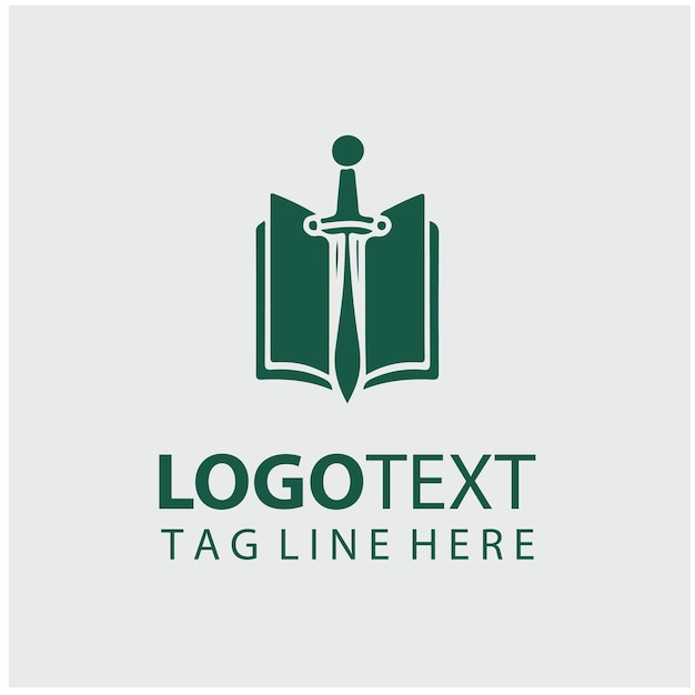 Ilustración vectorial del logotipo de Sword Book