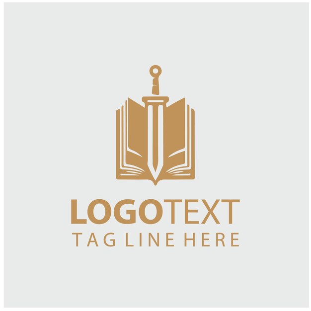 Ilustración vectorial del logotipo de Sword Book
