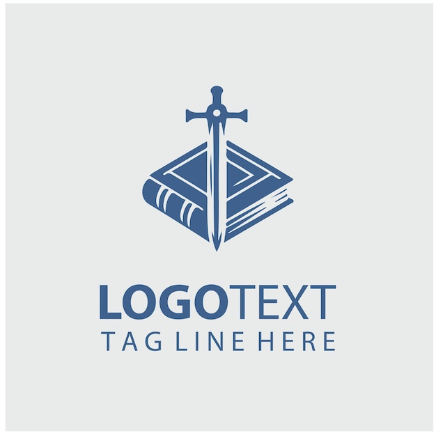 Ilustración vectorial del logotipo de Sword Book