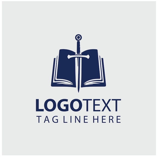 Ilustración vectorial del logotipo de Sword Book