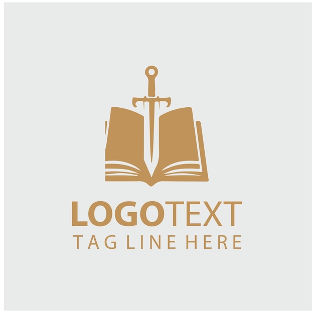 Ilustración vectorial del logotipo de Sword Book