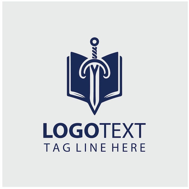 Ilustración vectorial del logotipo de Sword Book