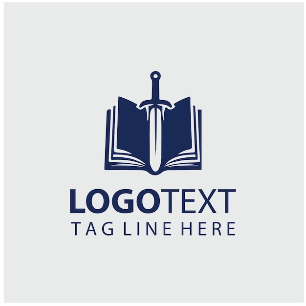 Ilustración vectorial del logotipo de Sword Book