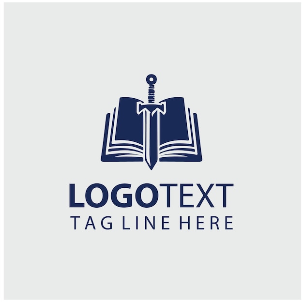 Ilustración vectorial del logotipo de Sword Book