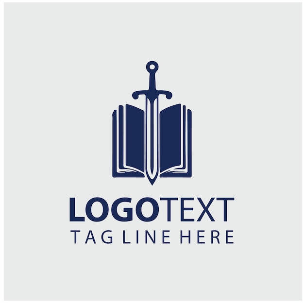 Ilustración vectorial del logotipo de Sword Book