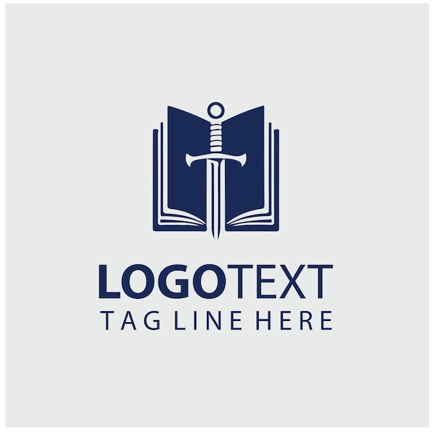Ilustración vectorial del logotipo de Sword Book