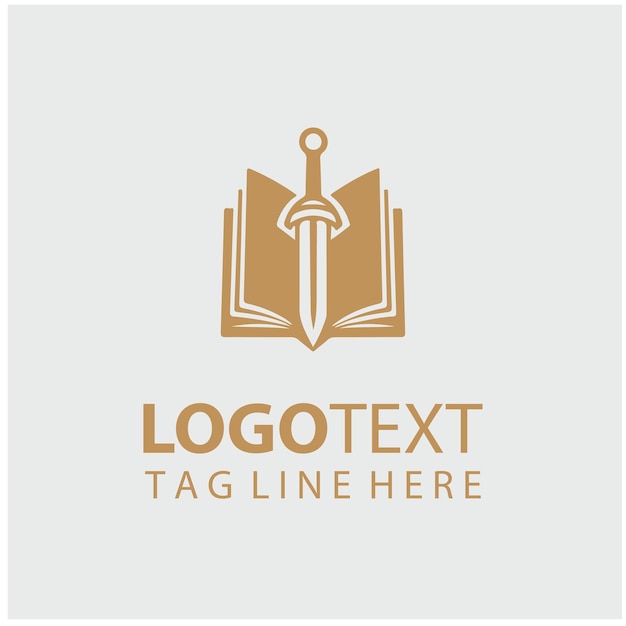 Ilustración vectorial del logotipo de Sword Book
