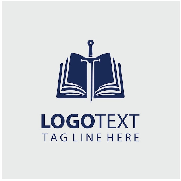 Ilustración vectorial del logotipo de Sword Book