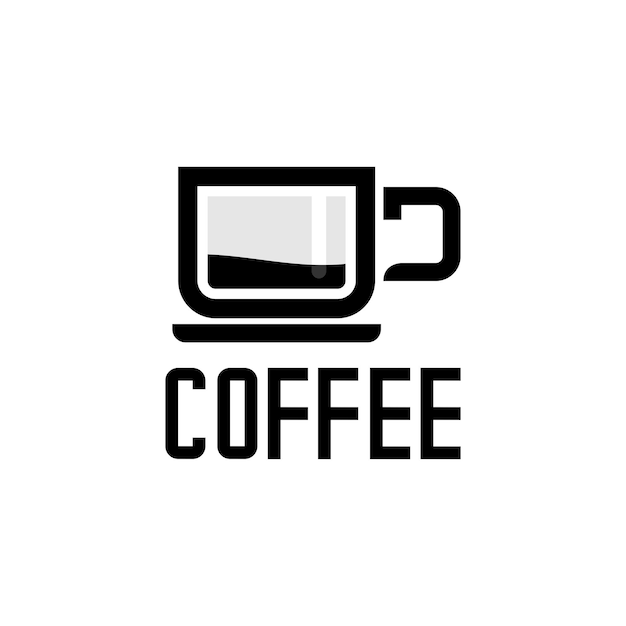 Ilustración vectorial del logotipo de la taza de café