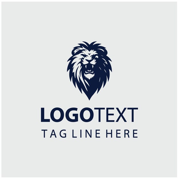 Ilustración vectorial del logotipo del tigre rugidor