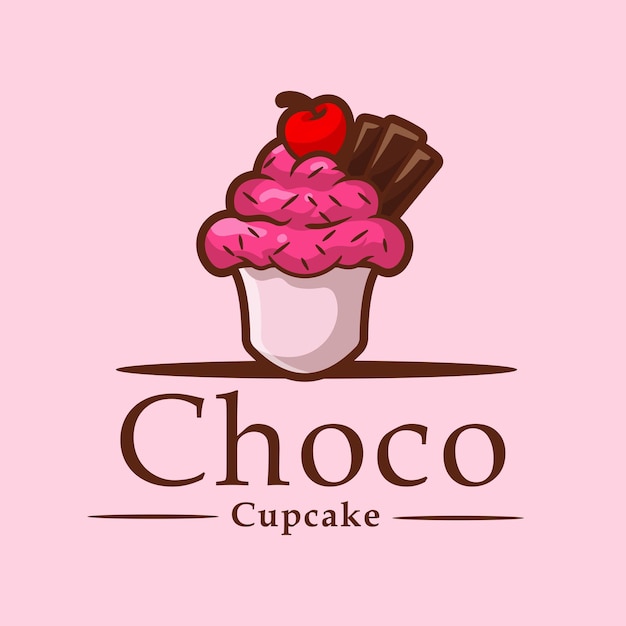 ilustración vectorial del logotipo de la torta