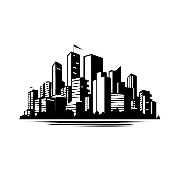 Ilustración vectorial del logotipo urbano Ícono y letrero vectorial urbano