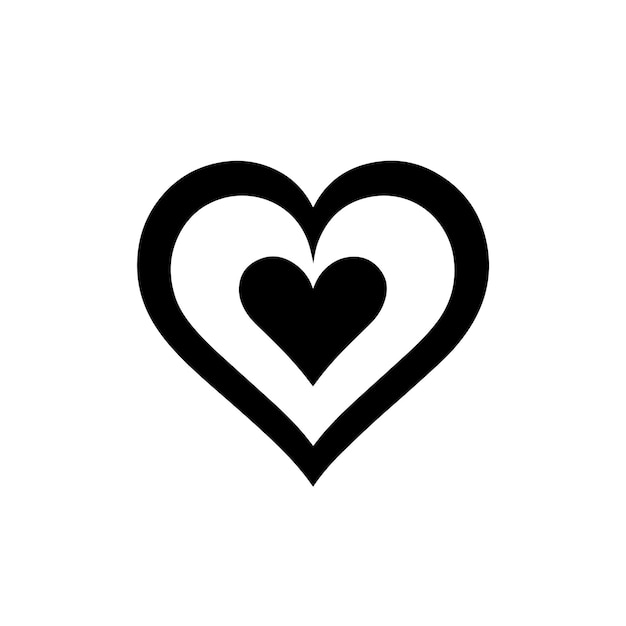 Ilustración vectorial del logotipo de Vibrant Heart Icon y signo del vector Vibrant heart