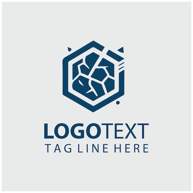 Ilustración vectorial del logotipo de vidrio de diamante