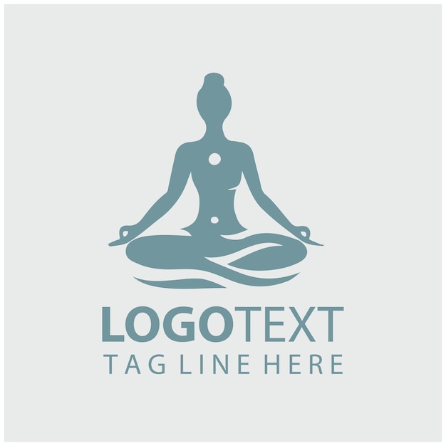 Ilustración vectorial del logotipo de Yoga