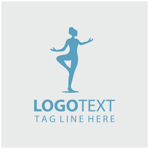 Ilustración vectorial del logotipo de Yoga