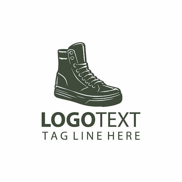 Ilustración vectorial del logotipo de las zapatillas