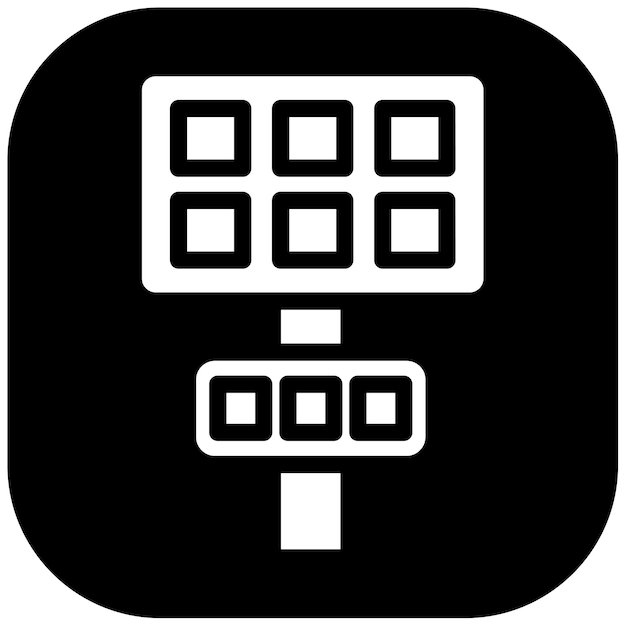 Ilustración vectorial de las luces del estadio
