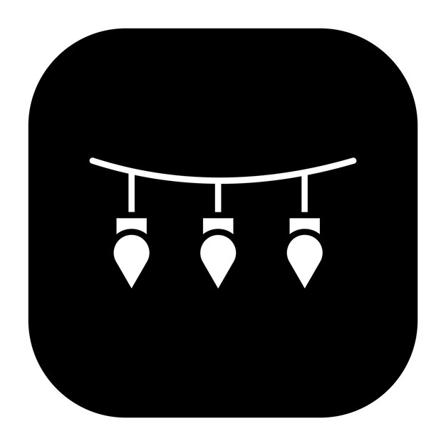 Ilustración vectorial de luces de invierno