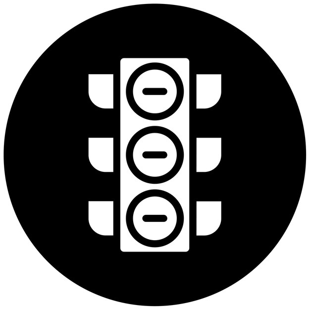 Ilustración vectorial de las luces de tráfico