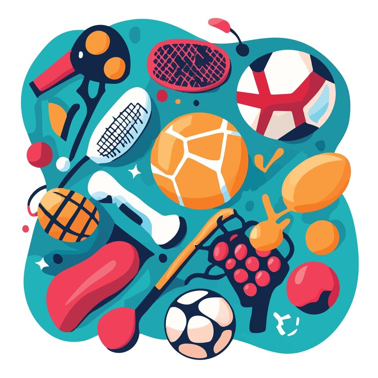 Vector ilustración vectorial lúdica para la campaña de concienciación deportiva ilustración vectoria