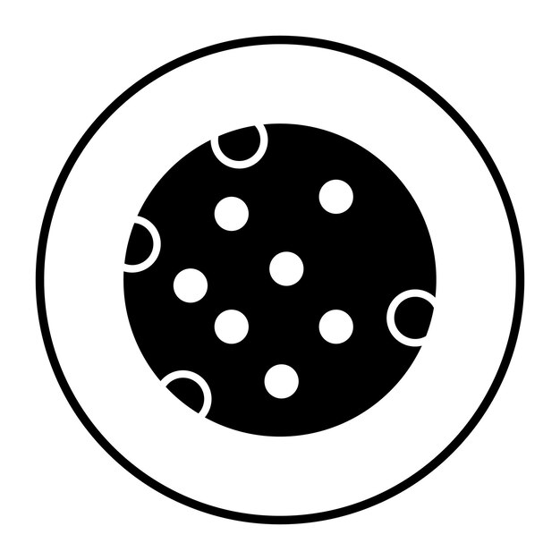 Ilustración vectorial de la luna llena