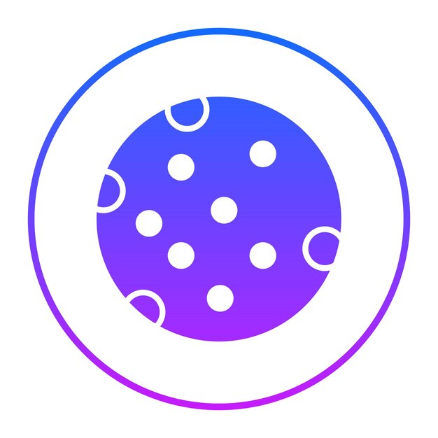 Ilustración vectorial de la luna llena