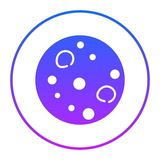 Ilustración vectorial de la Luna