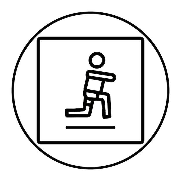 Ilustración vectorial de Lunges